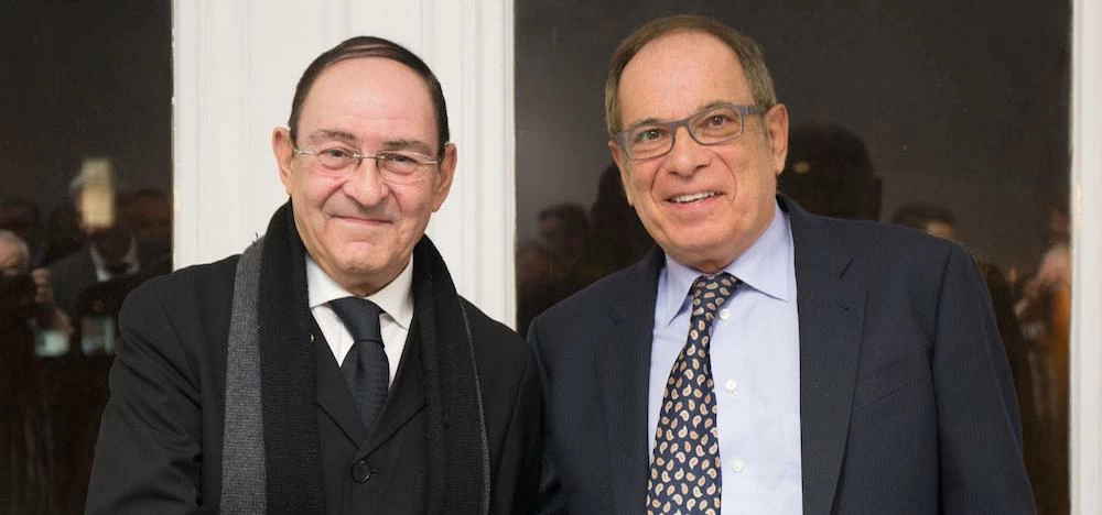 Sir Howard (left) with Carlton House Group CEO Elliot Feingold