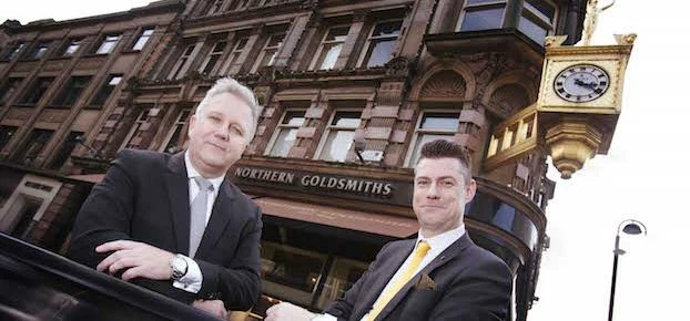 Goldsmiths Executive Brand Director Craig Bolton and Northern Goldsmiths General Manager Jason West