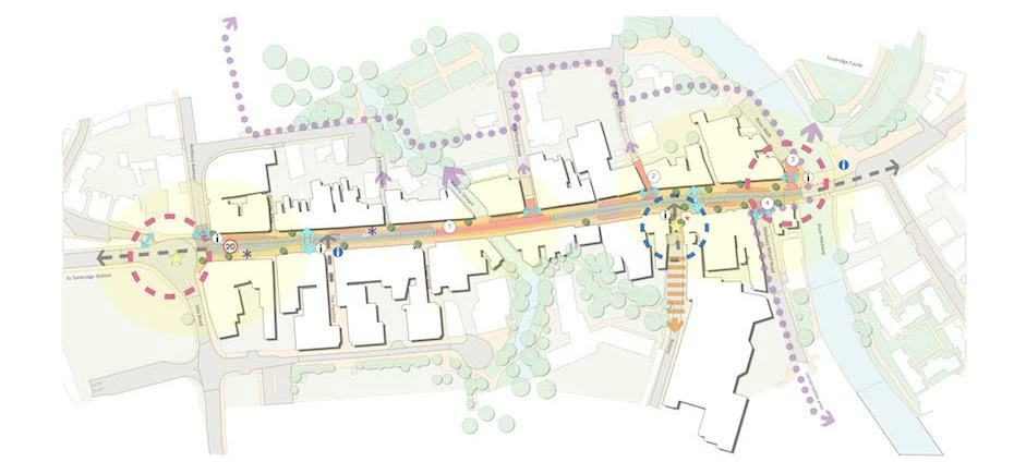 Plan of multimillion pound regeneration work in Tonbridge. Photo: Tonbridge High Street
