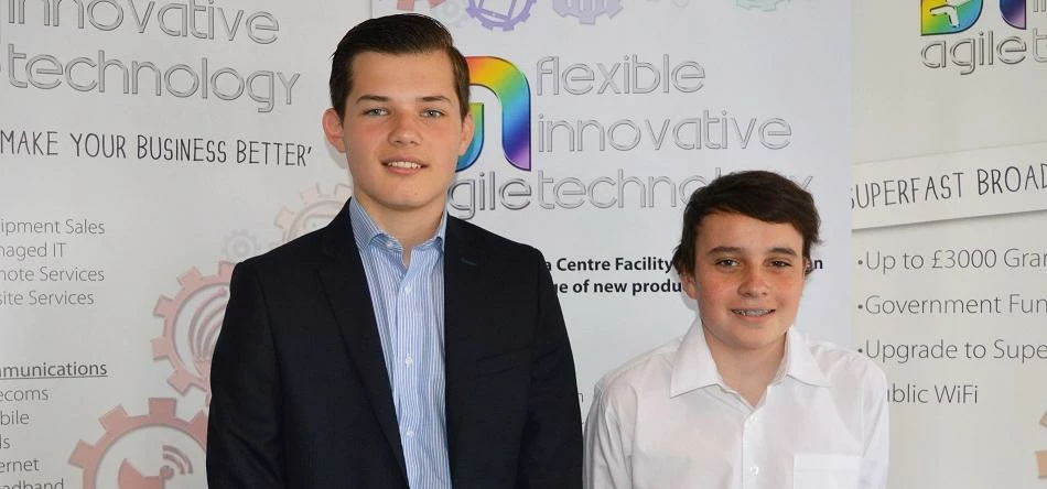 Joe and Adam are taking part in work experience with IT firm Agile
