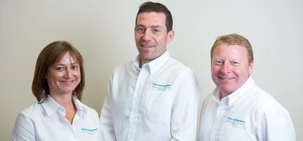Direct Food Ingredients' Managing Director Steve Loake (right) with fellow company directors Cath Ho