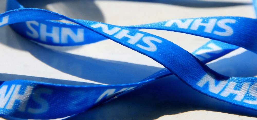 NHS lanyard. Source: Flickr / Pete