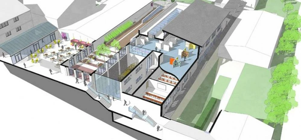 Architects' plan of the new centre at City College Brighton. Photo: HNW