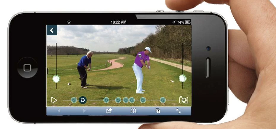 How the technology is currently used in the Lee Westwood Masterclass app.