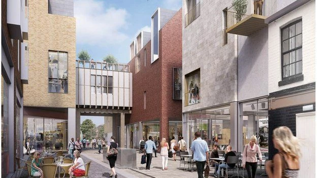 Artist impression of Silver Hill regeneration
