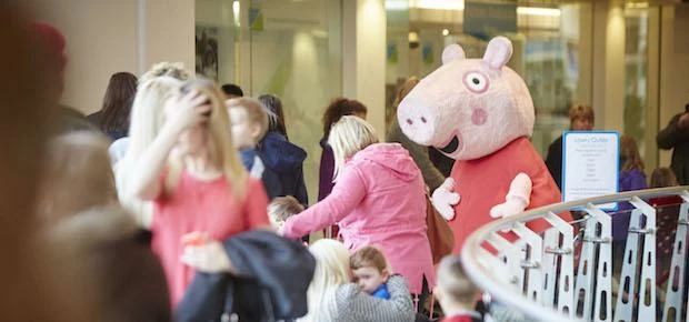 Peppa Pig at the Lowry Outlet 