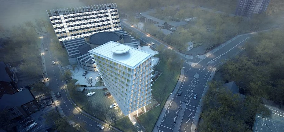 A CGI of the development