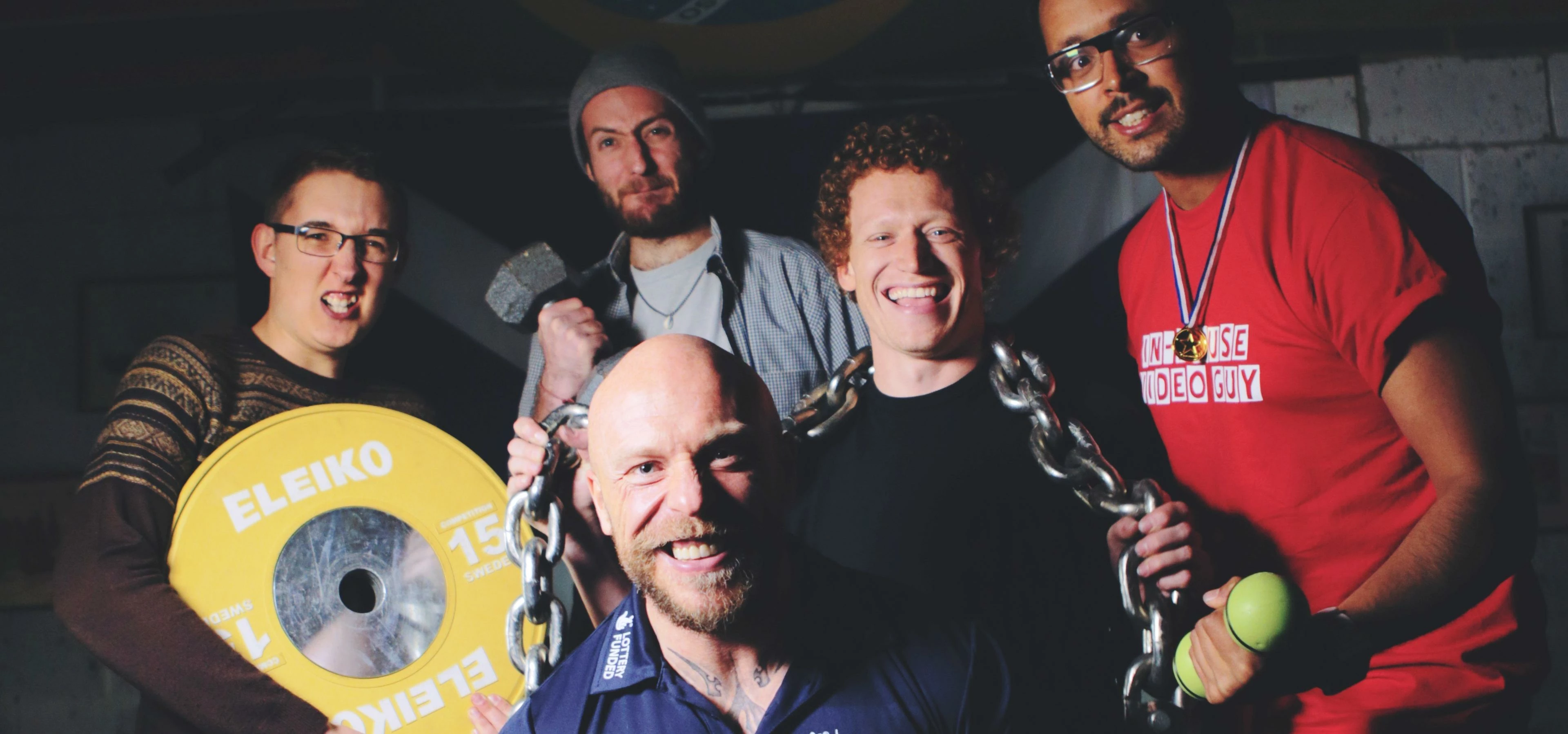 The Fresh Cut team with Paralympic powerlifter Micky Yule