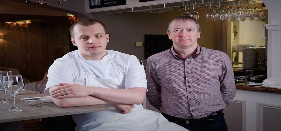 David Garlinge, Head Chef, Paul Scott, River Café on the Tyne owner