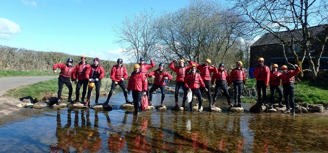 A group enjoying the activities at Ormside Mill