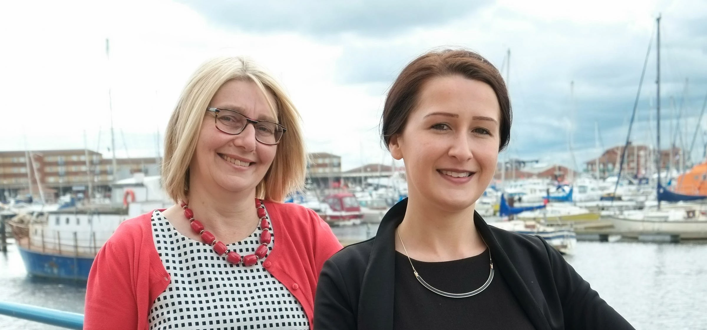 Managing Heather O’Driscoll (left) with Jenny Stokes