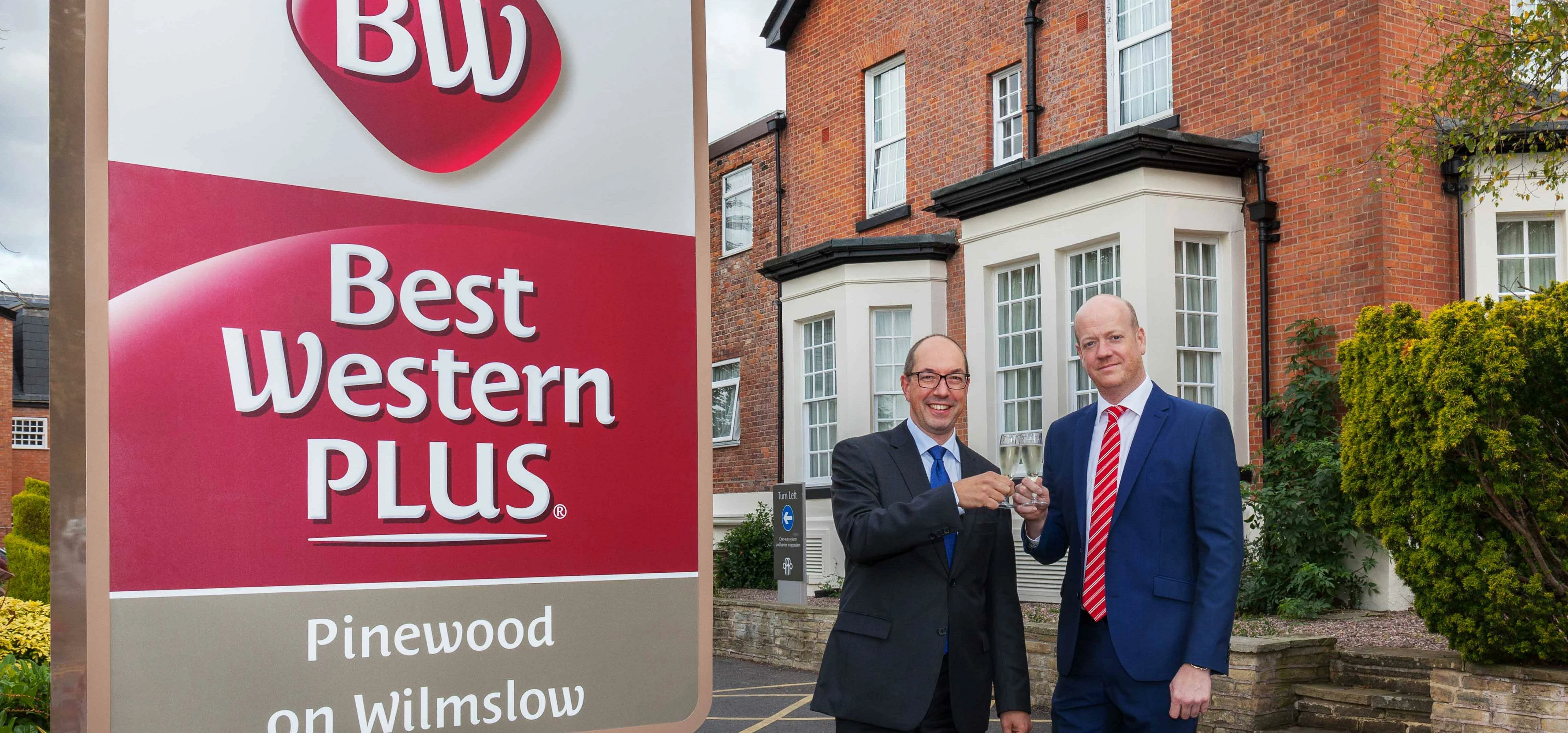 Tim Rumney, managing director of Best Western Plus Pinewood on Wilmslow, & Les Asplen, managing dire