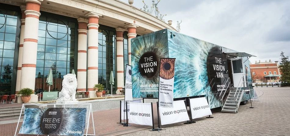 The Vision Van visited the Trafford Centre as part of its World Glaucoma Week tour
