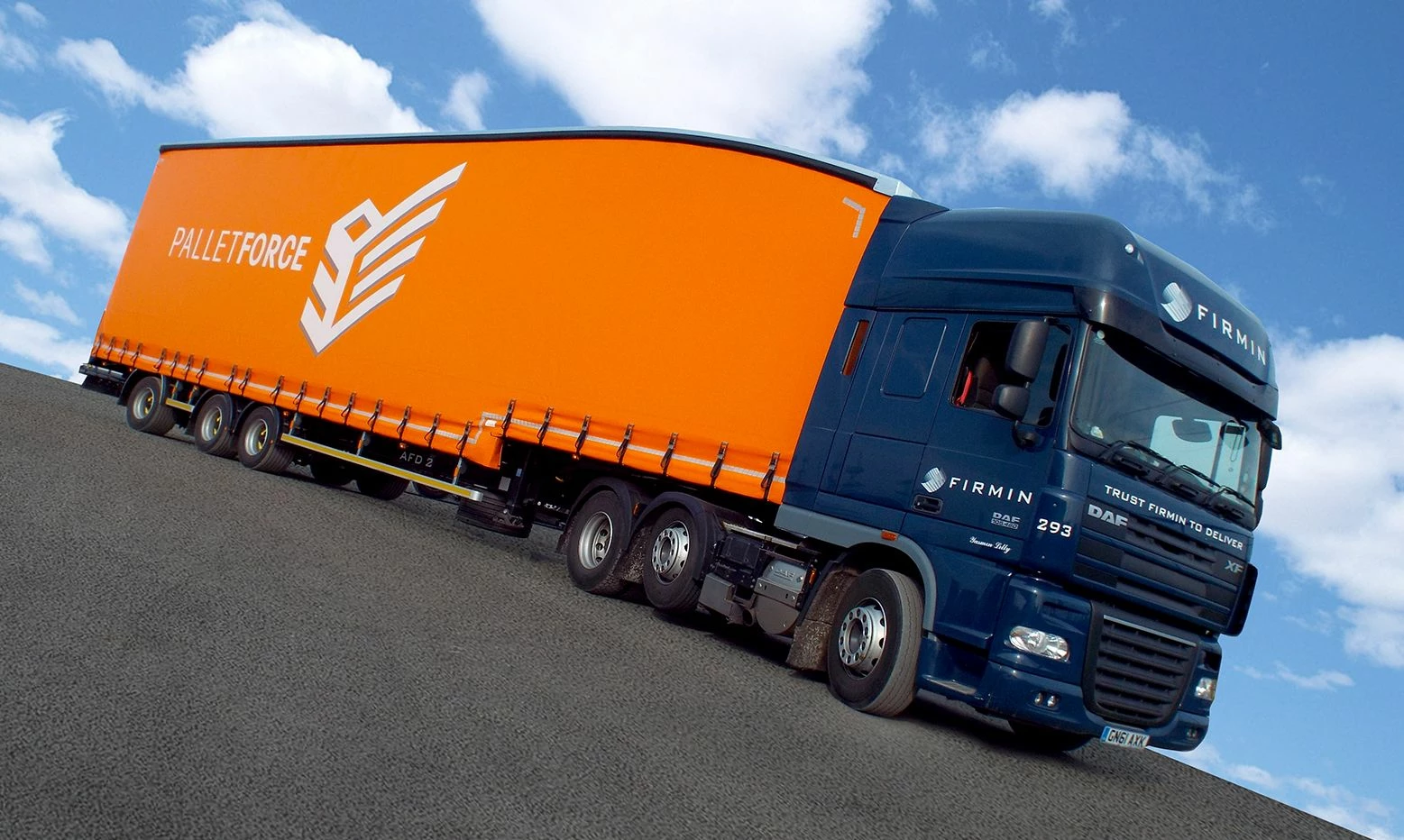 Alan Firmin's New Palletforce Embossed Longer Length Trailer