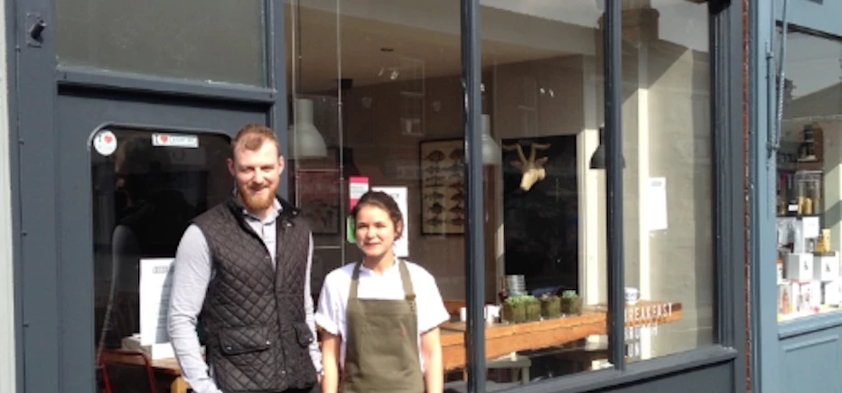 Owners chef Rebecca Toppin and front-of-house manager William Pearce.