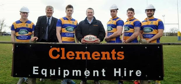 Pictured with Jim Longstaff, managing director of Clements Equipment Hire (centre) and John Askill,