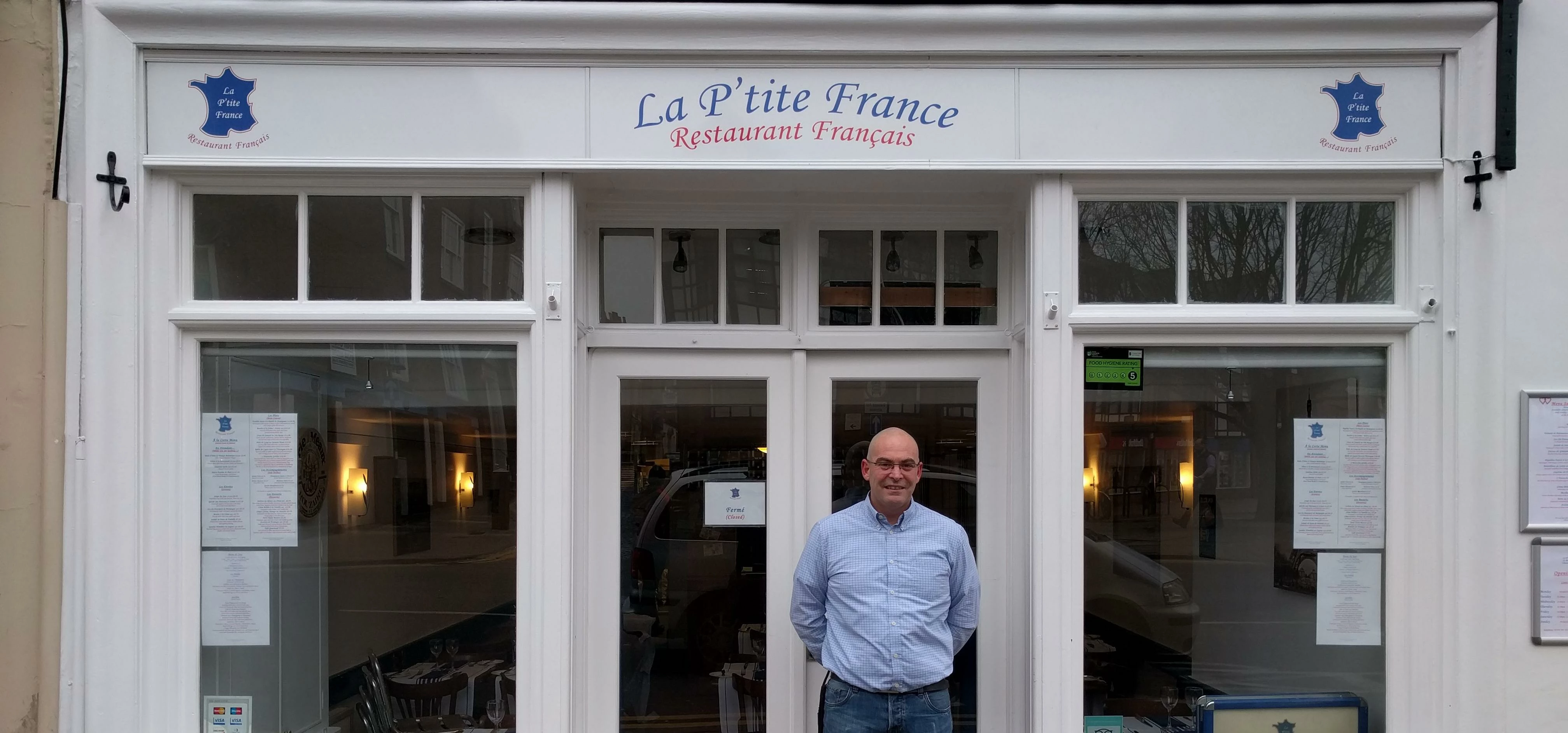 Frédéric Lolliot, joint-owner of French restaurant La P'tite France on Bridge Street in Chester city