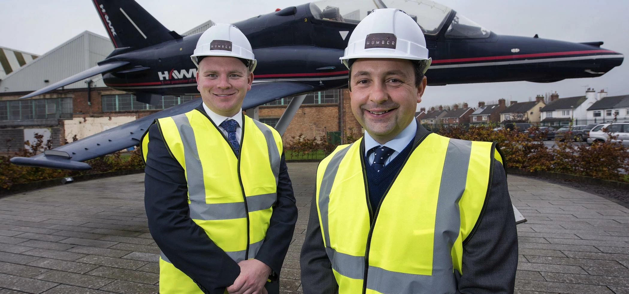 Peter Evans and James Appleton-Metcalfe of Citivale are pictured at the entrance to the Humber Enter