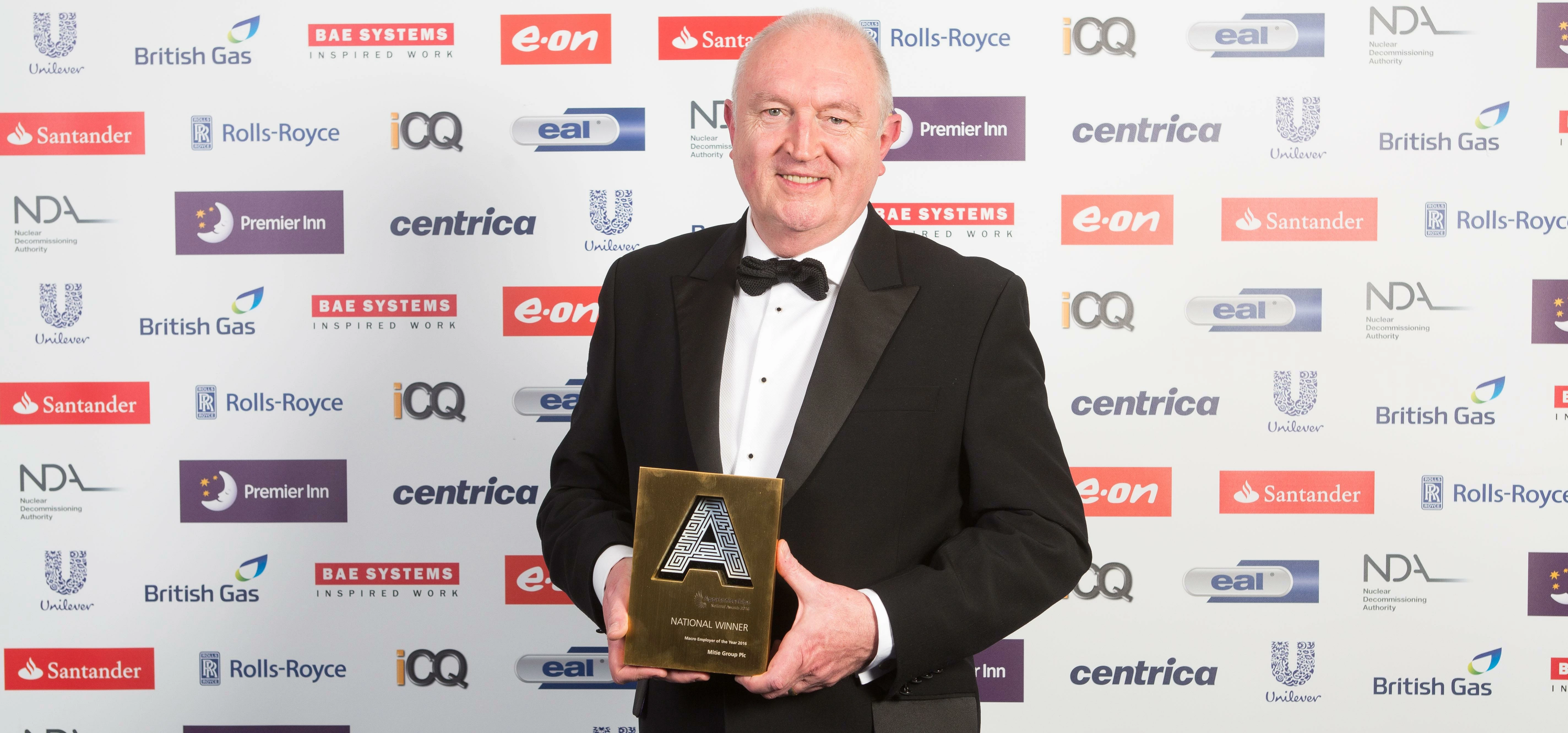 Barry Norris of Mitie Group PLC who wins The E.ON Award for Macro Employer of the Year at the Nation