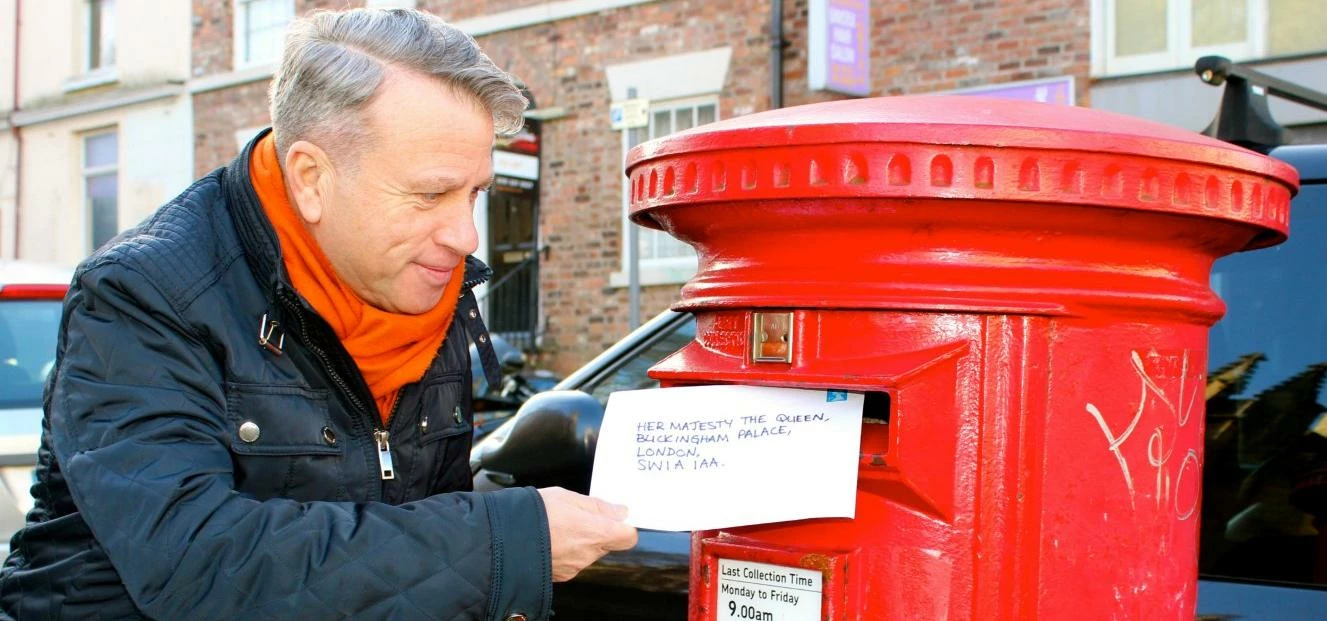 Rob Webb Director at  Voodou, posting a letter to the Queen in a bid to make Global Scouse Day a nat