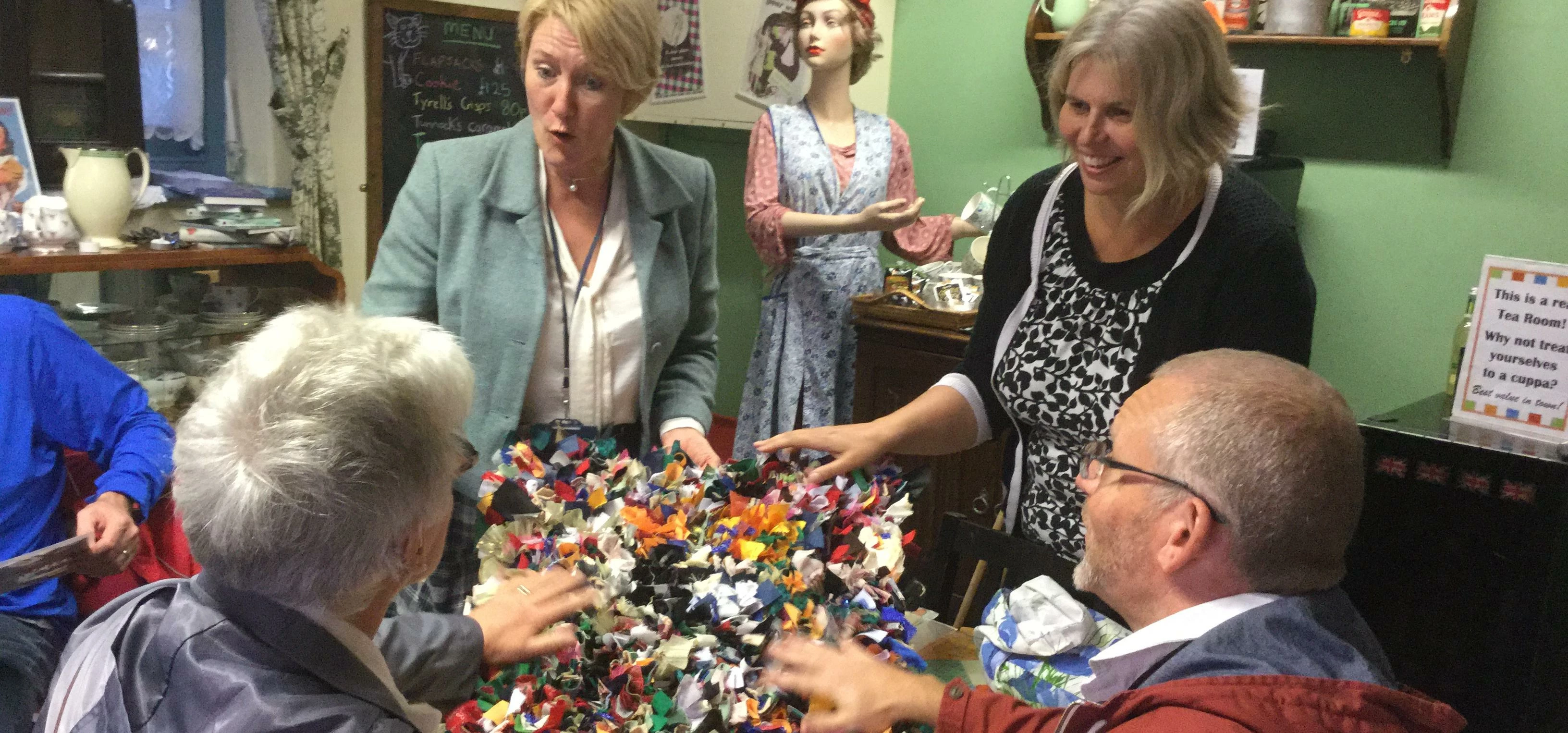 DSN's Deafness and Dementia Café attendees take part in activities at Grosvenor Museum