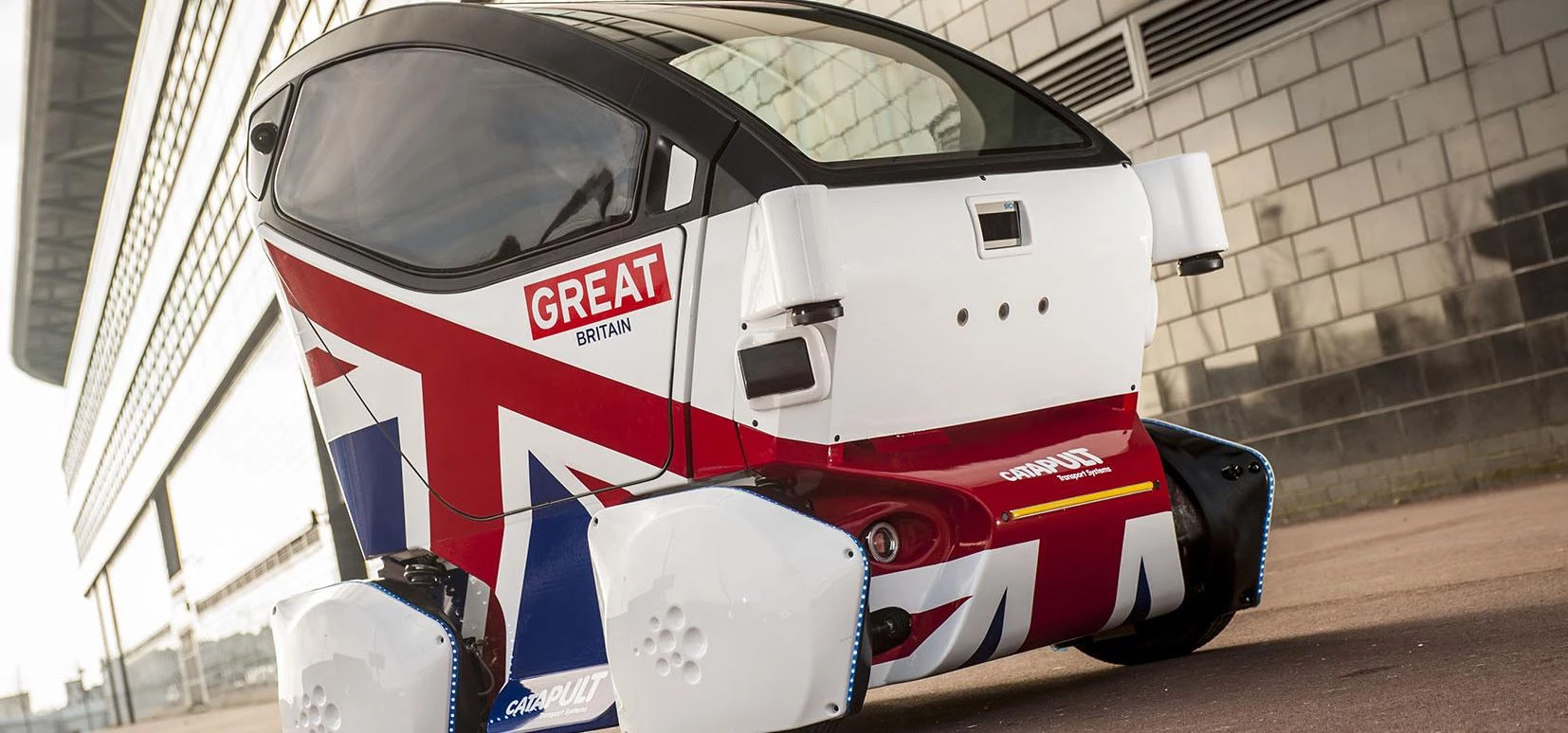 One of the LUTZ pods heading for Milton Keynes