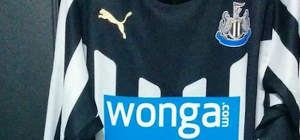 Newcastle United shirt sponsor, Wonga