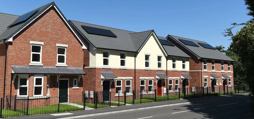 The new homes on Chester Road, Helsby