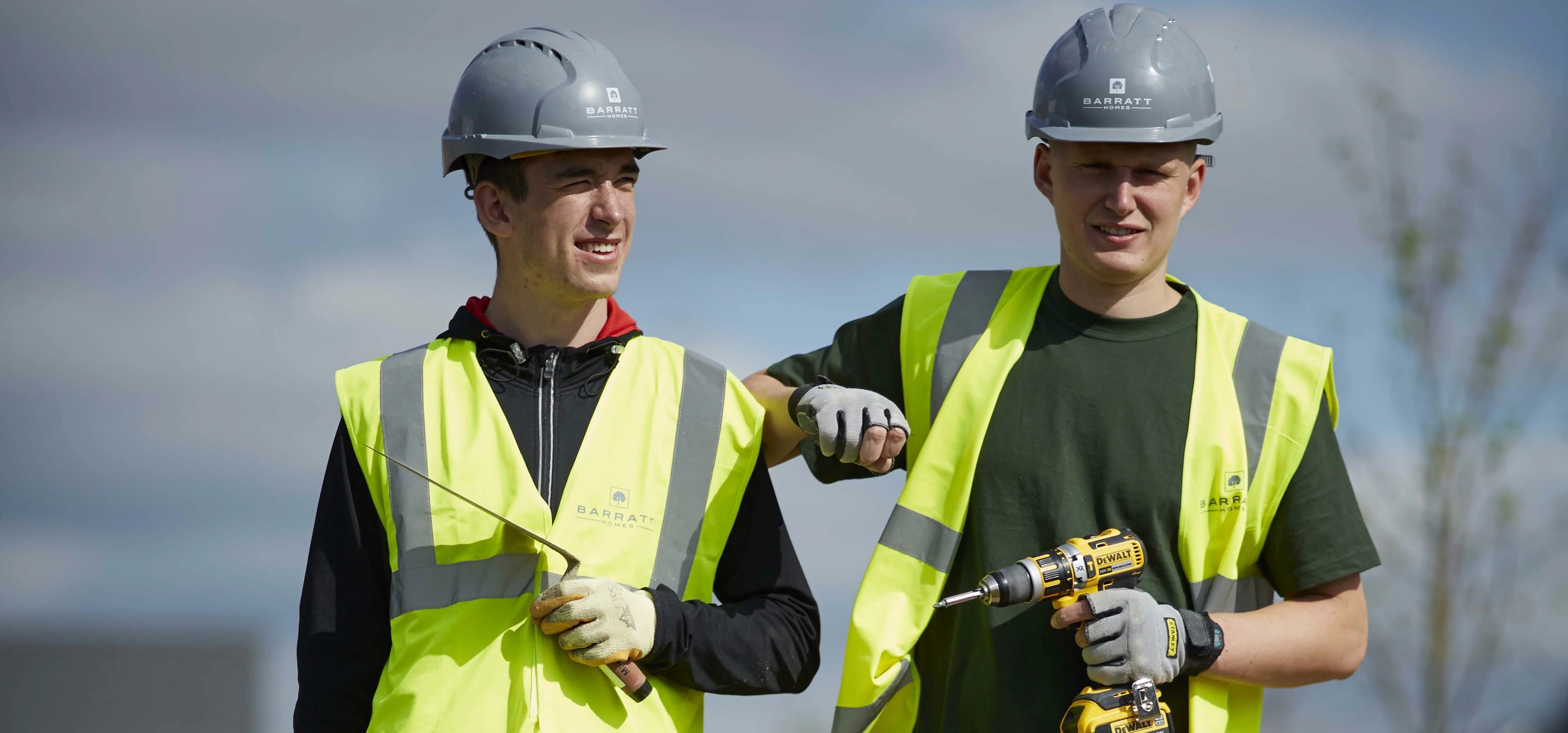 Anthony Atkinson a bricklayer and Callum Pritchard-Ellis a joiner