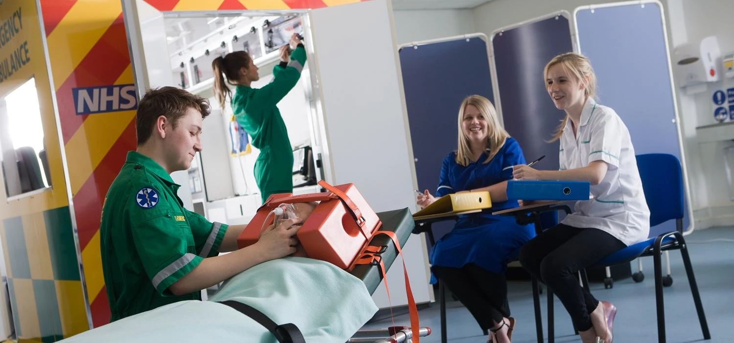 Staff and students use the healthcare facilities at Redcar & Cleveland College