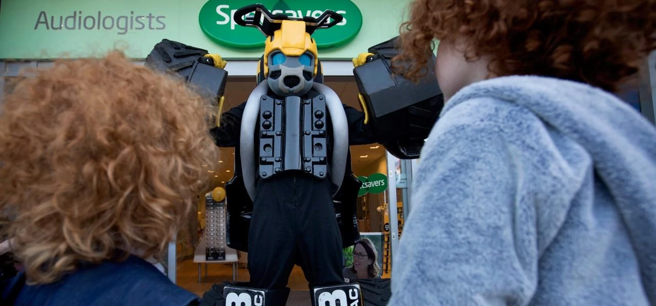 JCB fun day at Specsavers in Manchester Fort