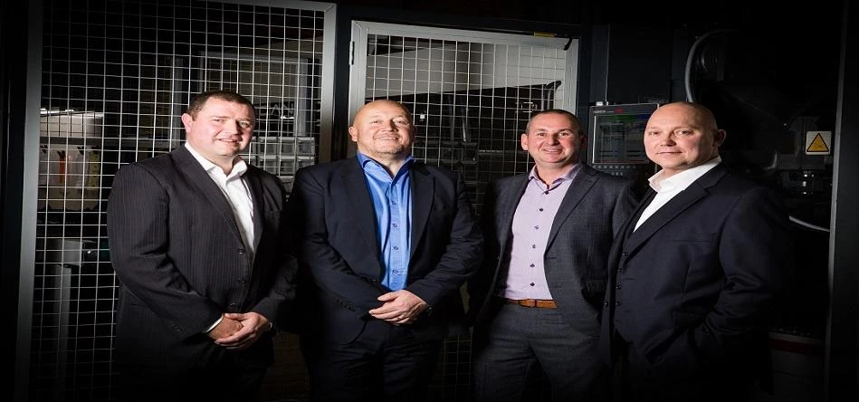 Pictured left to right are The Omega Group’s directors Julian Jamieson, Dave Crone, Gary Powner and 