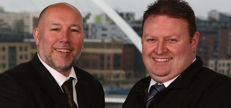 Don Fenwick (left) with Paul Taylor