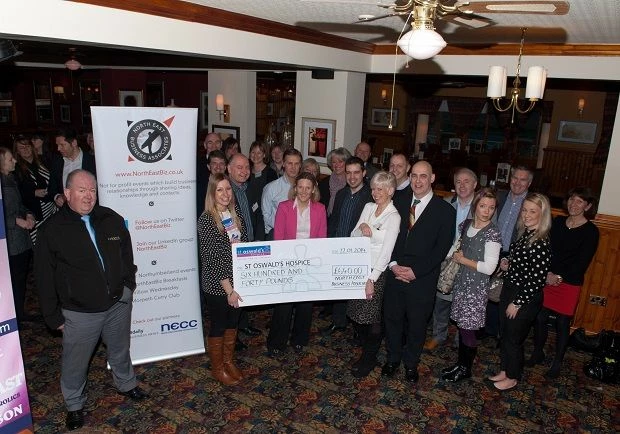 NorthEastBiz Networking Willow Wednesday 2013 Charity donation.