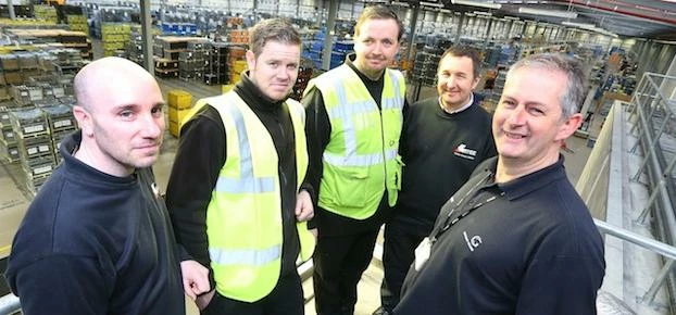 Vantec has created around 250 jobs as a result of a training scheme with Gateshead College. From L-R