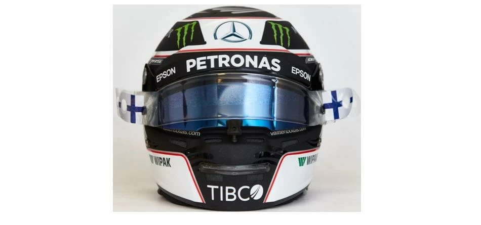 The distinctive TIBCO logo will be featured on the helmets of the team’s drivers Lewis Hamilton and