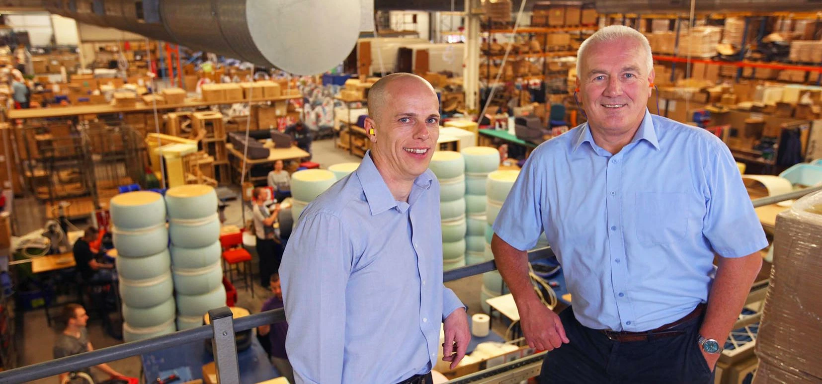 Going for Growth: (l-r) Andre Smague (Business Growth Service) and Alan Davies (Operations Director