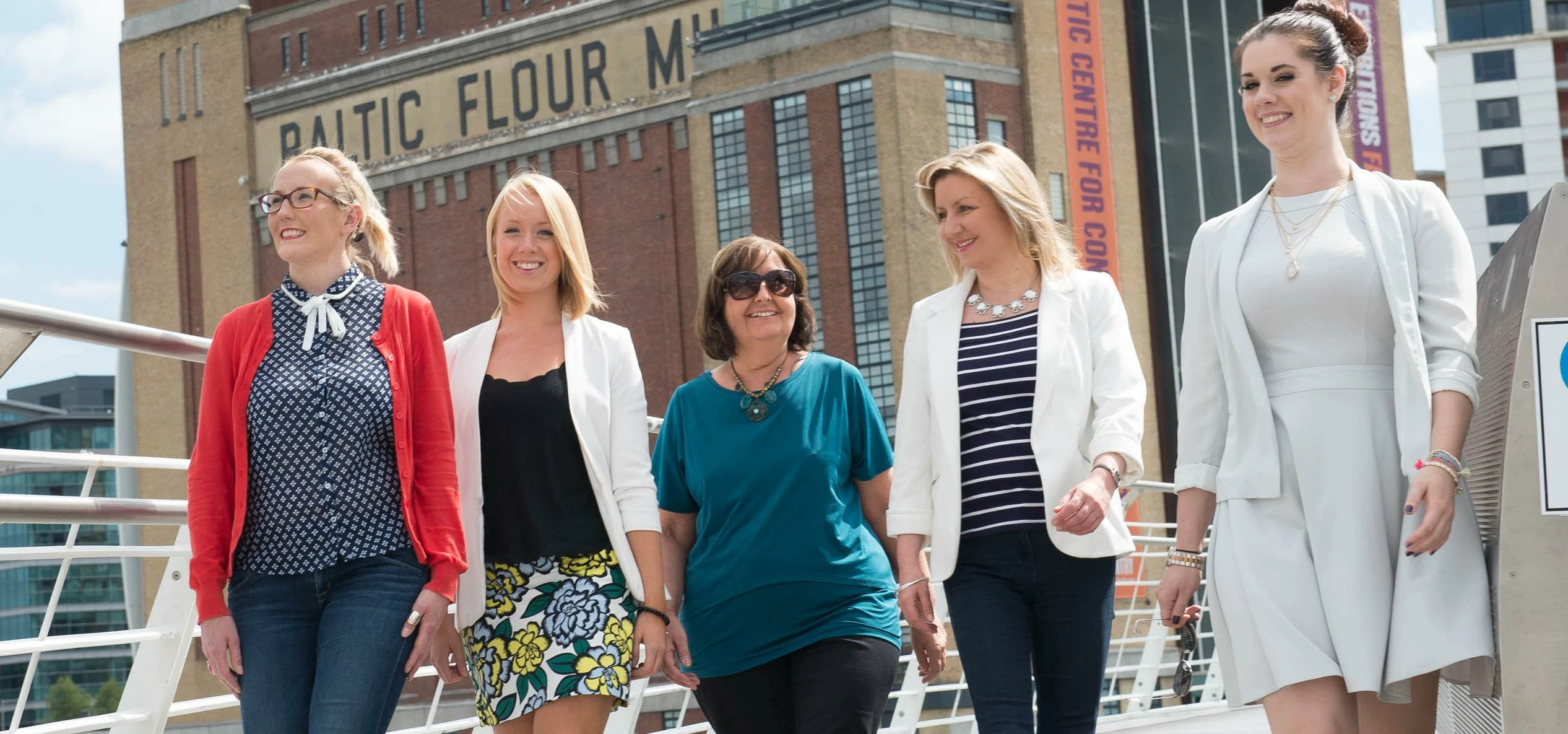 New team: Chrissie Beatty, Jenny Dawson, Brenda Allison, Amanda Little and Rebecca Robertson