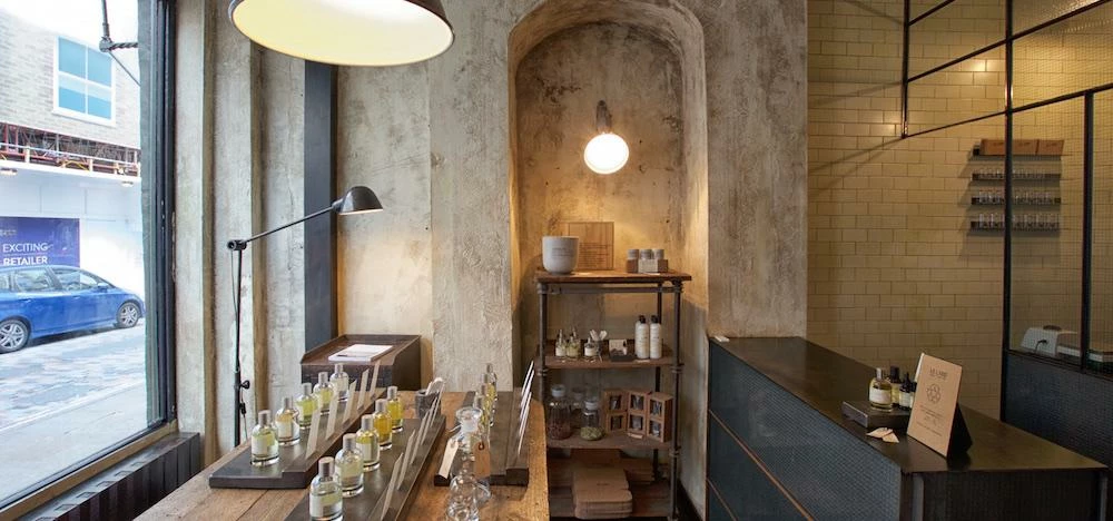 Inside the new Le Labo flagship store in London's West End.