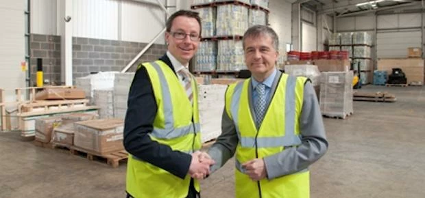 Ital Logistics managing director Phil Denton with NatWest relationship manager Mike Clarke