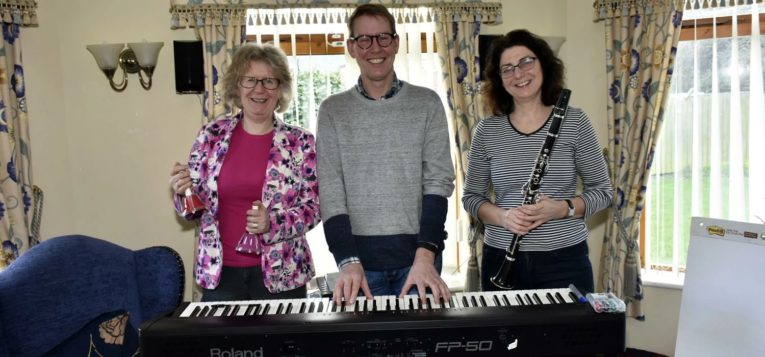 Musicians from Manchester Camerata visited Tamarix Lodge