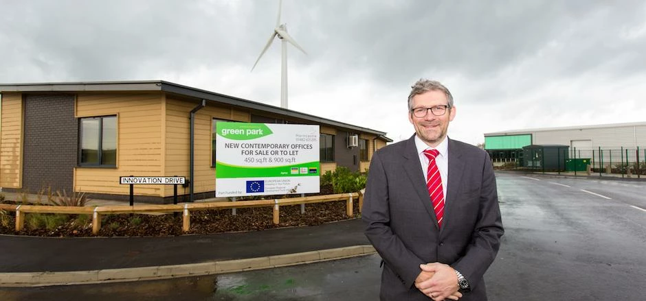 Ian Hodges, managing director of the Horncastle Group PLC, at Green Park Business Park at Newport. 