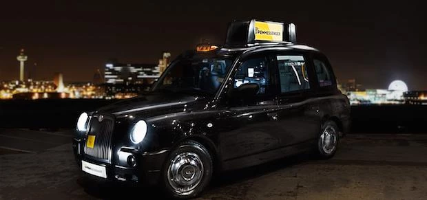 An Open Messenger cab