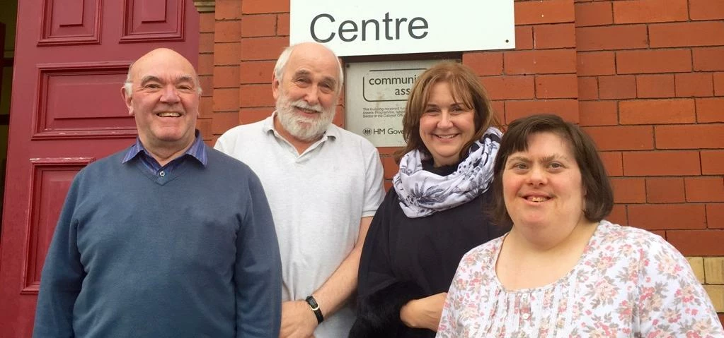 Joan Peart, centre right, with Hartlepool People Centre