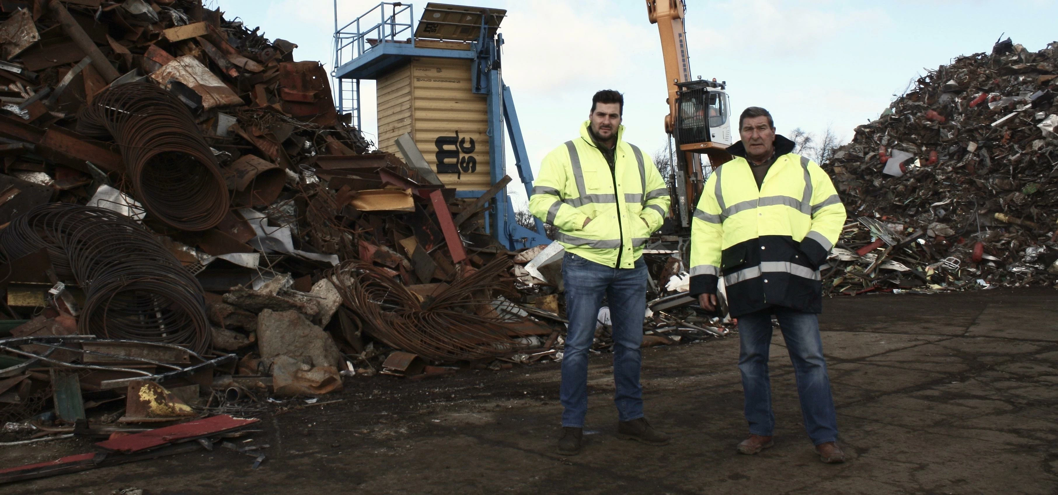 John and Joe Denham, of J Denham Metals, in Bishop Auckland and Wingate.