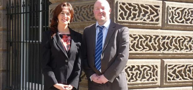 Simon Heapy and Megan Christie, Linder Myers Solicitors