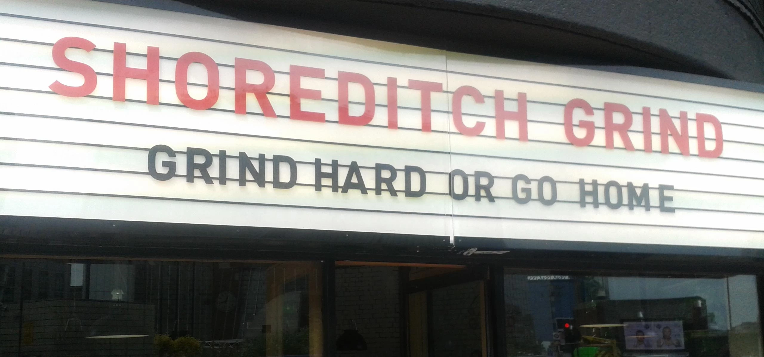 @ShoreditchGrind “Grind Hard or Go Home”, Silicon Roundabout