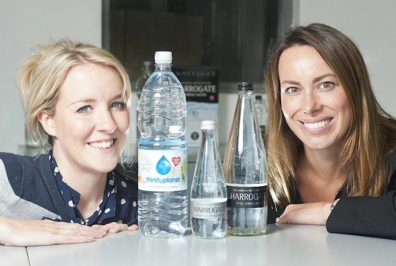 Nina Hands from Aberfield (left) with Nicky Reeve from Water Brands