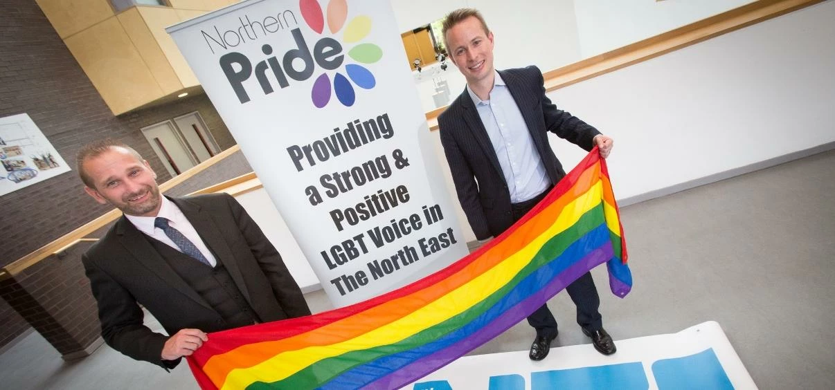 Mark Nichols of Northern Pride and Stephen Patterson of NE1