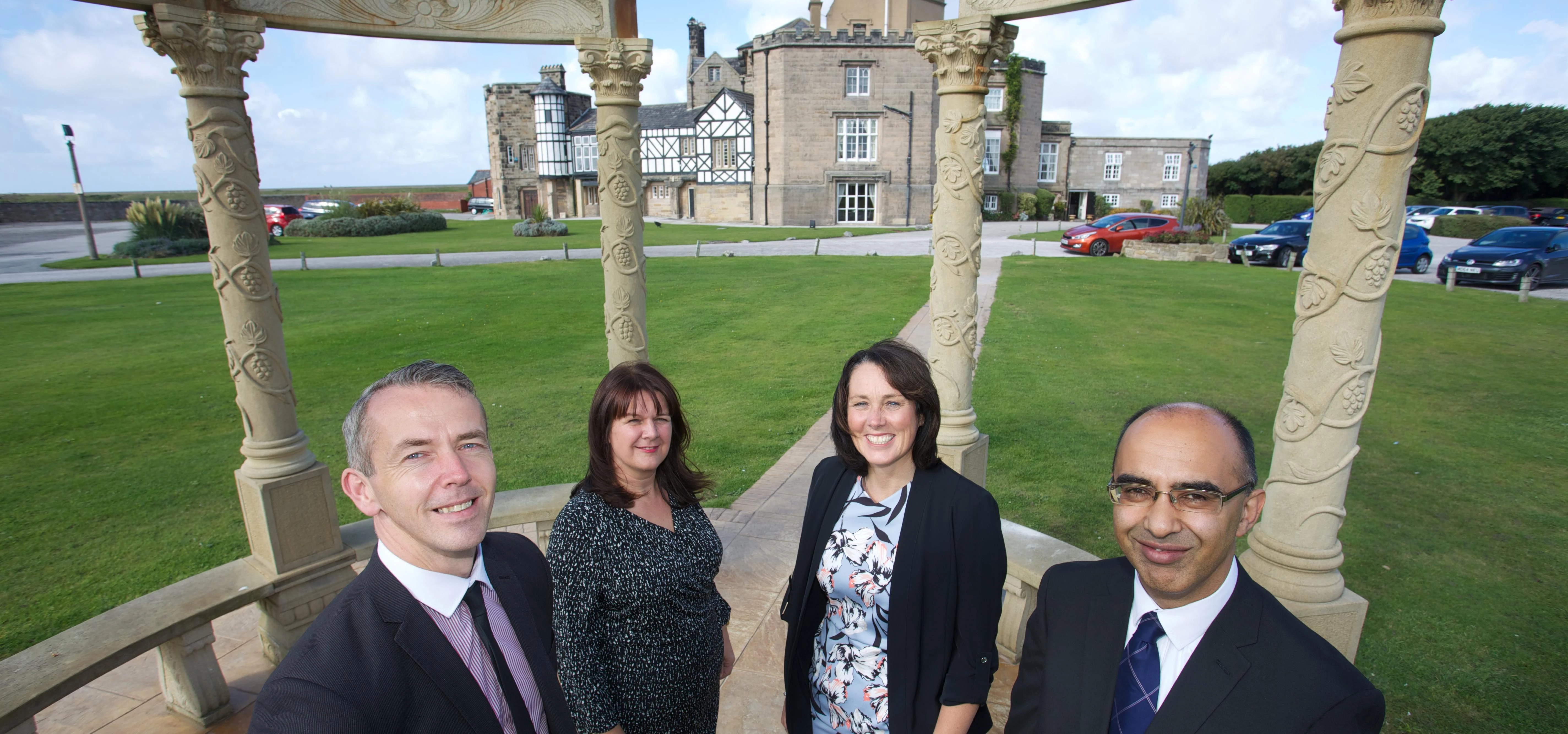 L-R: Chris Booth, Debbie Olsen, Anne Collins and Bhupendra Gandhi